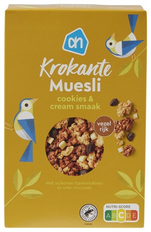 MUESLI CROQUANT ALBERT HEIN COOKIES AND CREAM